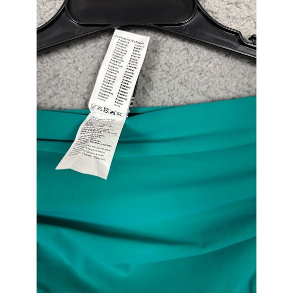 Gottex High Waisted Ruched Swimsuit Bikini Bottom Green Size 6 New With Tag's. - Picture 8 of 8